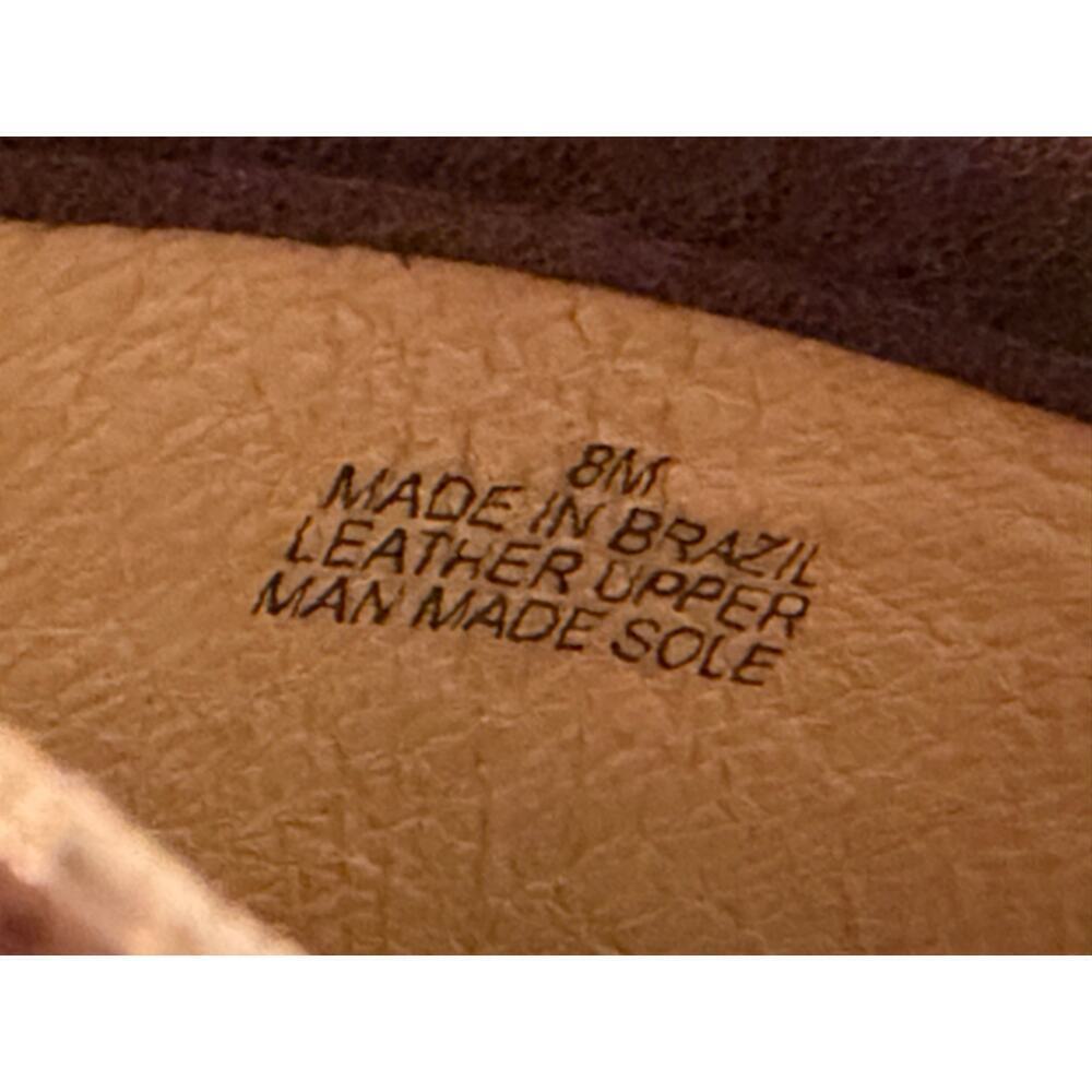 Michael Kors Brown Leather Mules Wooden Heels Women’s Size Braided Detail Size 8 - Picture 10 of 10